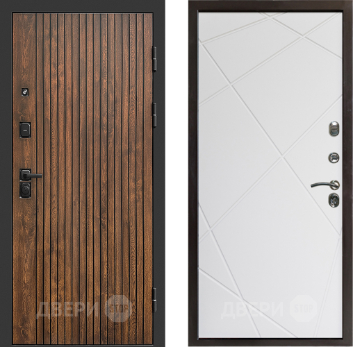 Входная металлическая Дверь Престиж Tvist Лучи Бетон белый в Ногинск