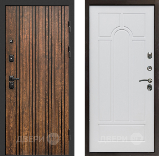 Входная металлическая Дверь Престиж Tvist Арка Белое дерево в Ногинск