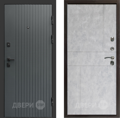 Входная металлическая Дверь Престиж Tvist Grey Горизонт Бетон светлый в Ногинск