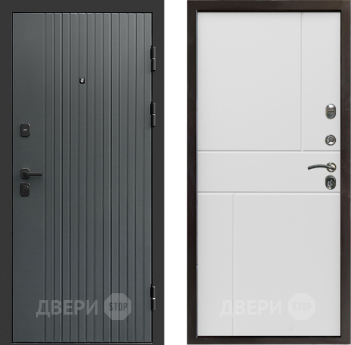 Входная металлическая Дверь Престиж Tvist Grey Горизонт Бетон белый в Ногинск