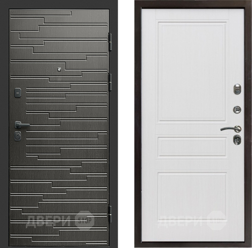 Входная металлическая Дверь Престиж Rivera Классика Белое дерево в Ногинск