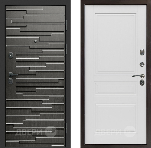 Входная металлическая Дверь Престиж Rivera Классика Лиственница белая в Ногинск