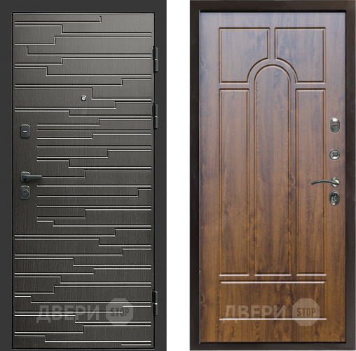 Входная металлическая Дверь Престиж Rivera Арка Дуб в Ногинск