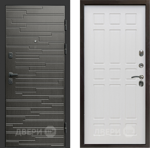 Входная металлическая Дверь Престиж Rivera Спарта Лиственница белая в Ногинск