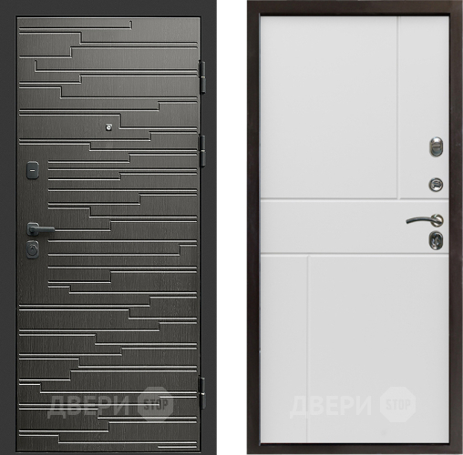 Входная металлическая Дверь Престиж Rivera Горизонт Бетон белый в Ногинск