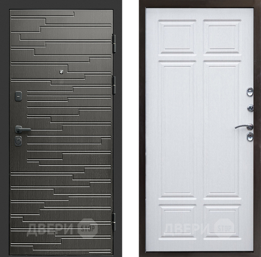 Входная металлическая Дверь Престиж Rivera Премиум Лиственница белая в Ногинск