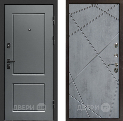 Входная металлическая Дверь Престиж Verona Лучи Бетон темный в Ногинск