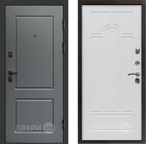 Входная металлическая Дверь Престиж Verona Арка Белое дерево в Ногинск