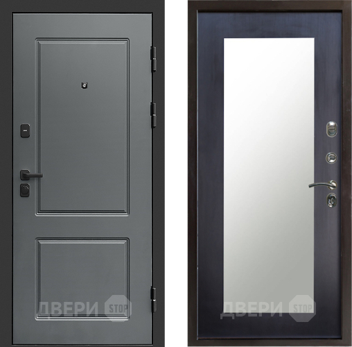 Входная металлическая Дверь Престиж Verona Зеркло Пастораль Венге в Ногинск