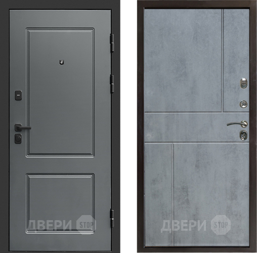 Входная металлическая Дверь Престиж Verona Горизонт Бетон темный в Ногинск