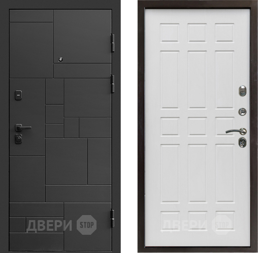 Входная металлическая Дверь Престиж Kvadro Спарта Белое дерево в Ногинск