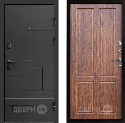 Входная металлическая Дверь Престиж Kvadro Премиум Орех светлый в Ногинск