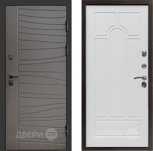 Входная металлическая Дверь Престиж Siciliya Арка Белое дерево в Ногинск