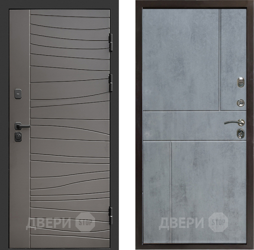 Входная металлическая Дверь Престиж Siciliya Горизонт Бетон темный в Ногинск