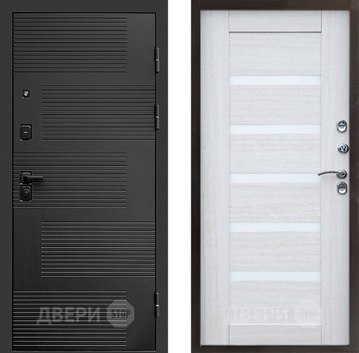 Входная металлическая Дверь Престиж Favorit Царга Лиственница белая в Ногинск