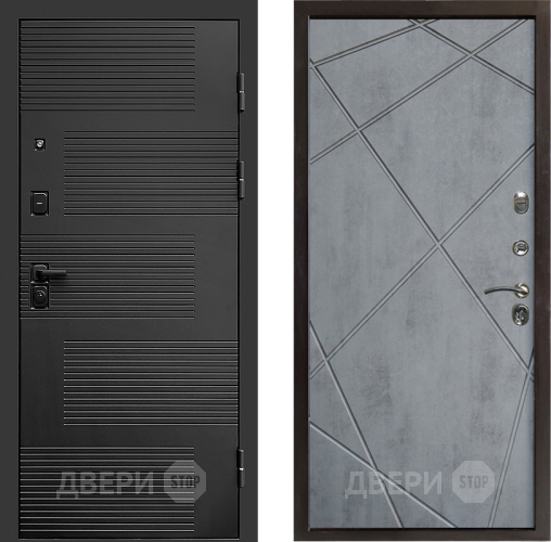Входная металлическая Дверь Престиж Favorit Лучи Бетон темный в Ногинск