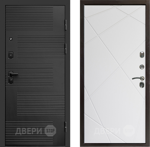 Входная металлическая Дверь Престиж Favorit Лучи Бетон белый в Ногинск