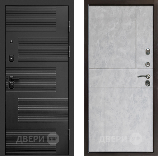 Входная металлическая Дверь Престиж Favorit Горизонт Бетон светлый в Ногинск