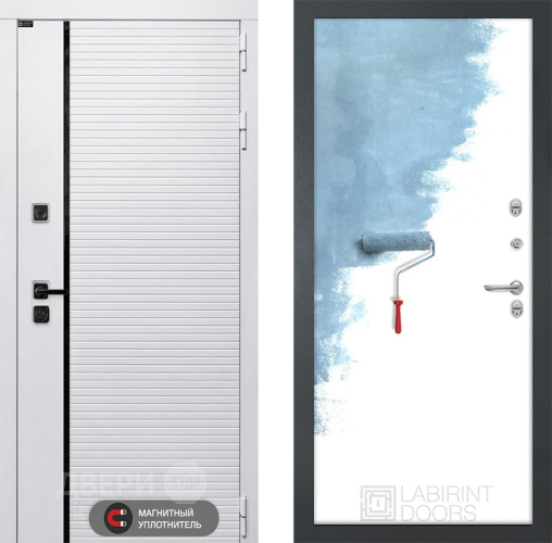 Входная металлическая Дверь Лабиринт (LABIRINT) Royal 28 Под покраску в Ногинск