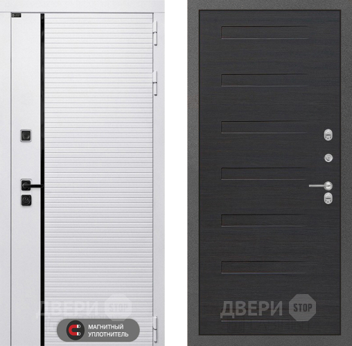 Входная металлическая Дверь Лабиринт (LABIRINT) Royal 14 Эковенге поперечный в Ногинск