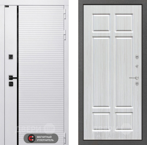 Входная металлическая Дверь Лабиринт (LABIRINT) Royal 08 Кристалл вуд в Ногинск