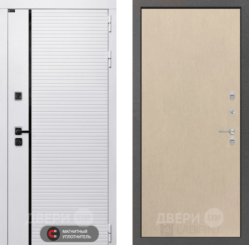 Входная металлическая Дверь Лабиринт (LABIRINT) Royal 05 Венге светлый в Ногинск