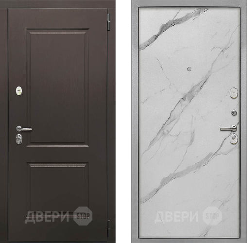 Дверь Интекрон (INTECRON) Кампо Гладкая Мрамор натуральный арктик в Ногинск