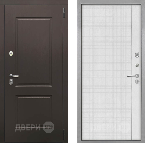 Входная металлическая Дверь Интекрон (INTECRON) Кампо В-07 с молдингом Лофт белый в Ногинск