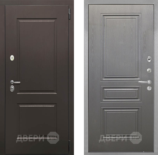 Входная металлическая Дверь Интекрон (INTECRON) Кампо ФЛ-243 Графит вуд дуб в Ногинск