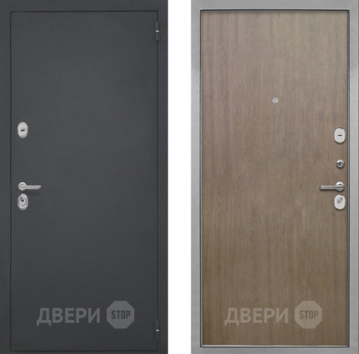 Входная металлическая Дверь Интекрон (INTECRON) Гектор Гладкая шпон Венге коричневый в Ногинск