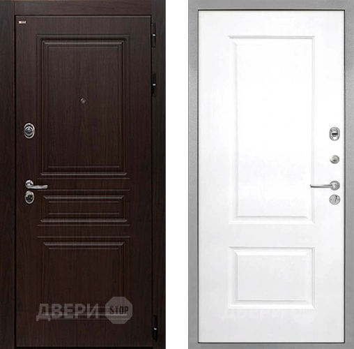 Входная металлическая Дверь Интекрон (INTECRON) Брайтон Тиковое Дерево Альба Роял Вуд белый в Ногинск