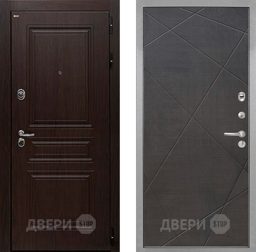 Входная металлическая Дверь Интекрон (INTECRON) Брайтон Тиковое Дерево Лучи-М Венге распил кофе в Ногинск