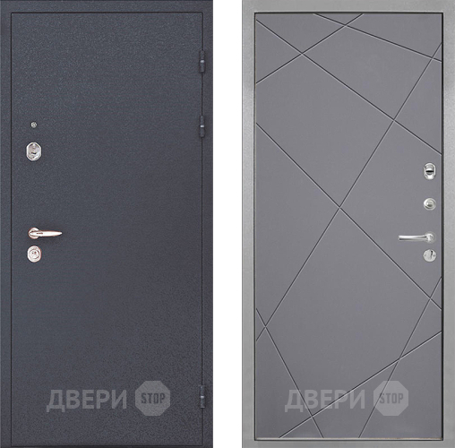 Дверь Интекрон (INTECRON) Колизей Лучи-М Графит софт в Ногинск