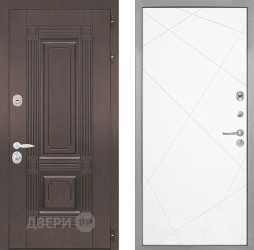 Входная металлическая Дверь Интекрон (INTECRON) Италия Лучи-М Софт милк в Ногинск