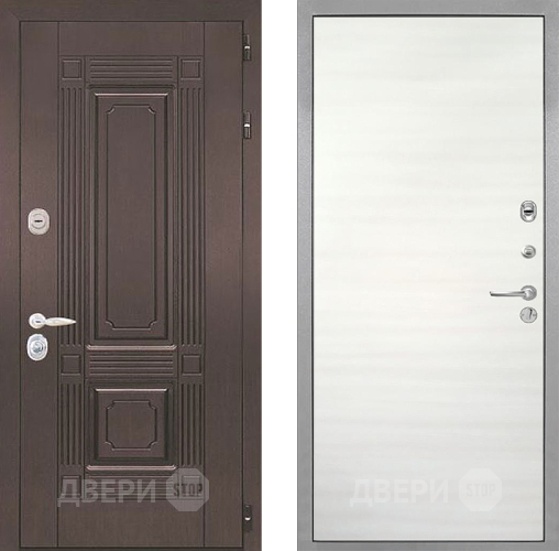 Входная металлическая Дверь Интекрон (INTECRON) Италия Гладкая Дуб сильвер поперечный в Ногинск