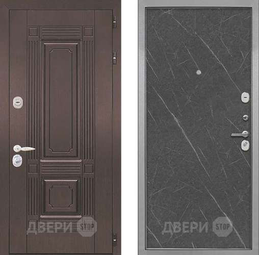 Входная металлическая Дверь Интекрон (INTECRON) Италия Гладкая Гранит лава оникс в Ногинск