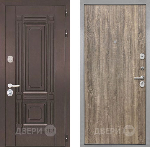 Входная металлическая Дверь Интекрон (INTECRON) Италия Гладкая Дуб турин в Ногинск