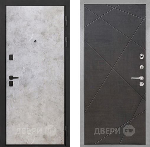 Входная металлическая Дверь Интекрон (INTECRON) Профит Black Мрамор Светлый Лучи-М Венге распил кофе в Ногинск