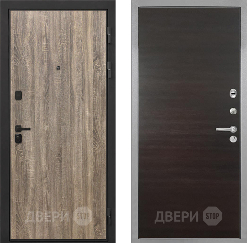 Дверь Интекрон (INTECRON) Профит Black Дуб Турин Гладкая Эковенге поперечный в Ногинск