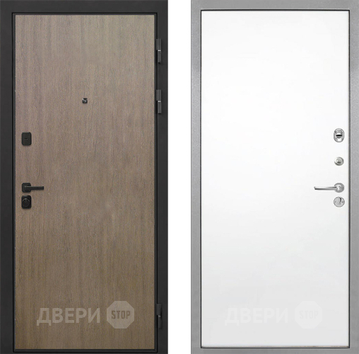 Входная металлическая Дверь Интекрон (INTECRON) Профит Black Венге Коричневый Гладкая Силк Сноу в Ногинск