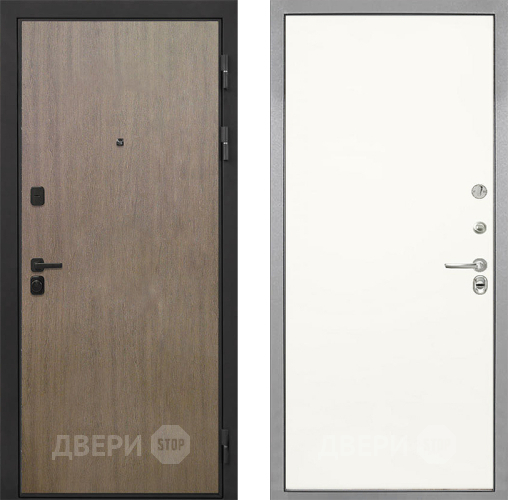 Входная металлическая Дверь Интекрон (INTECRON) Профит Black Венге Коричневый Гладкая Слоновая кость в Ногинск