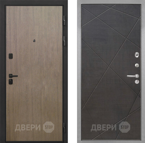 Дверь Интекрон (INTECRON) Профит Black Венге Коричневый Лучи-М Венге распил кофе в Ногинск