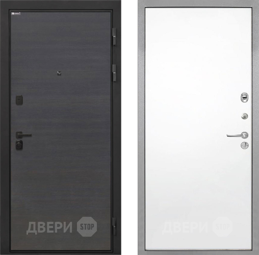 Входная металлическая Дверь Интекрон (INTECRON) Профит Black Эковенге Гладкая Силк Сноу в Ногинск