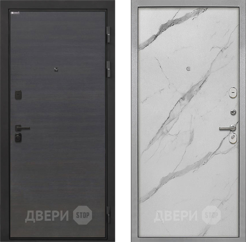 Дверь Интекрон (INTECRON) Профит Black Эковенге Гладкая Мрамор натуральный арктик в Ногинск