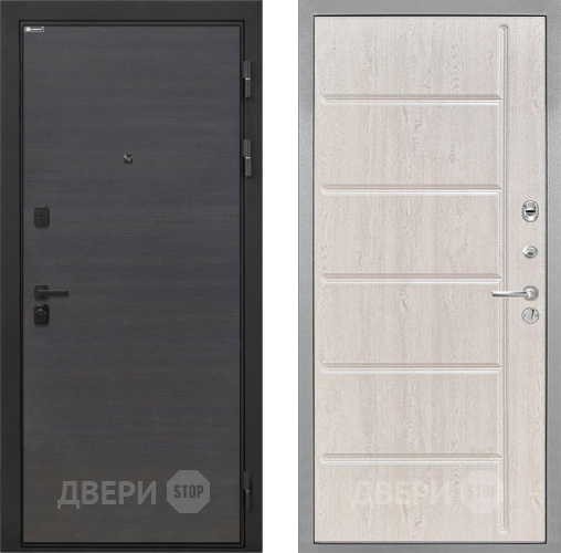 Входная металлическая Дверь Интекрон (INTECRON) Профит Black Эковенге ФЛ-102 Сосна белая в Ногинск
