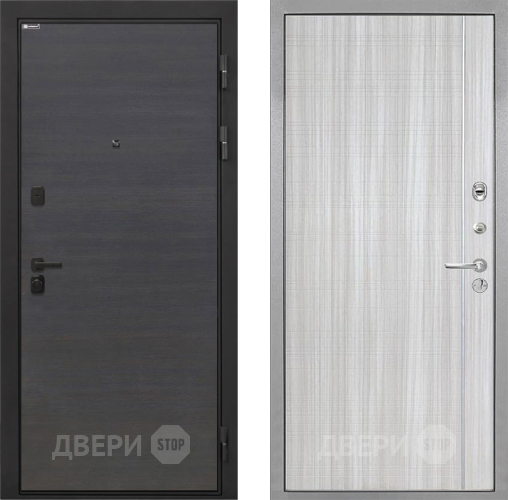 Входная металлическая Дверь Интекрон (INTECRON) Профит Black Эковенге В-07 с молдингом Сандал белый в Ногинск