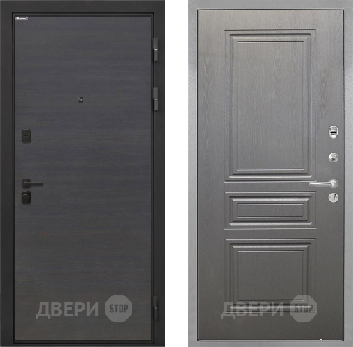 Дверь Интекрон (INTECRON) Профит Black Эковенге ФЛ-243 Графит вуд дуб в Ногинск
