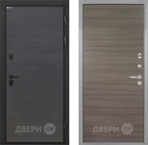 Входная металлическая Дверь Интекрон (INTECRON) Профит Black Эковенге Гладкая Дуб тоскано поперечный в Ногинск
