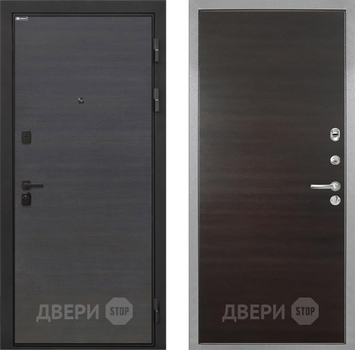 Дверь Интекрон (INTECRON) Профит Black Эковенге Гладкая Эковенге поперечный в Ногинск