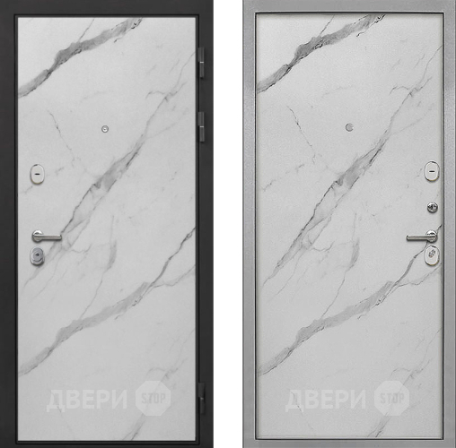 Входная металлическая Дверь Интекрон (INTECRON) Гектор Мрамор Арктик Гладкая Мрамор натуральный арктик в Ногинск